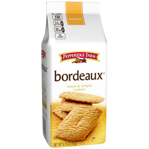 Pepperidge Farms Bordeaux Caramelized Crisp Cookies; 6.75 Oz Bag; 6.75 Ounce; 24 Per Case