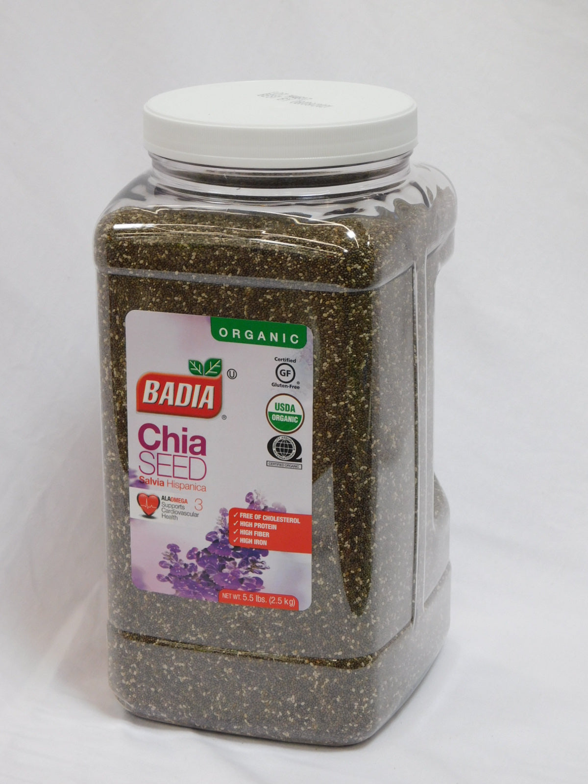 Badia Organic Chia Seeds; 5.5 Pounds; 2 Per Case