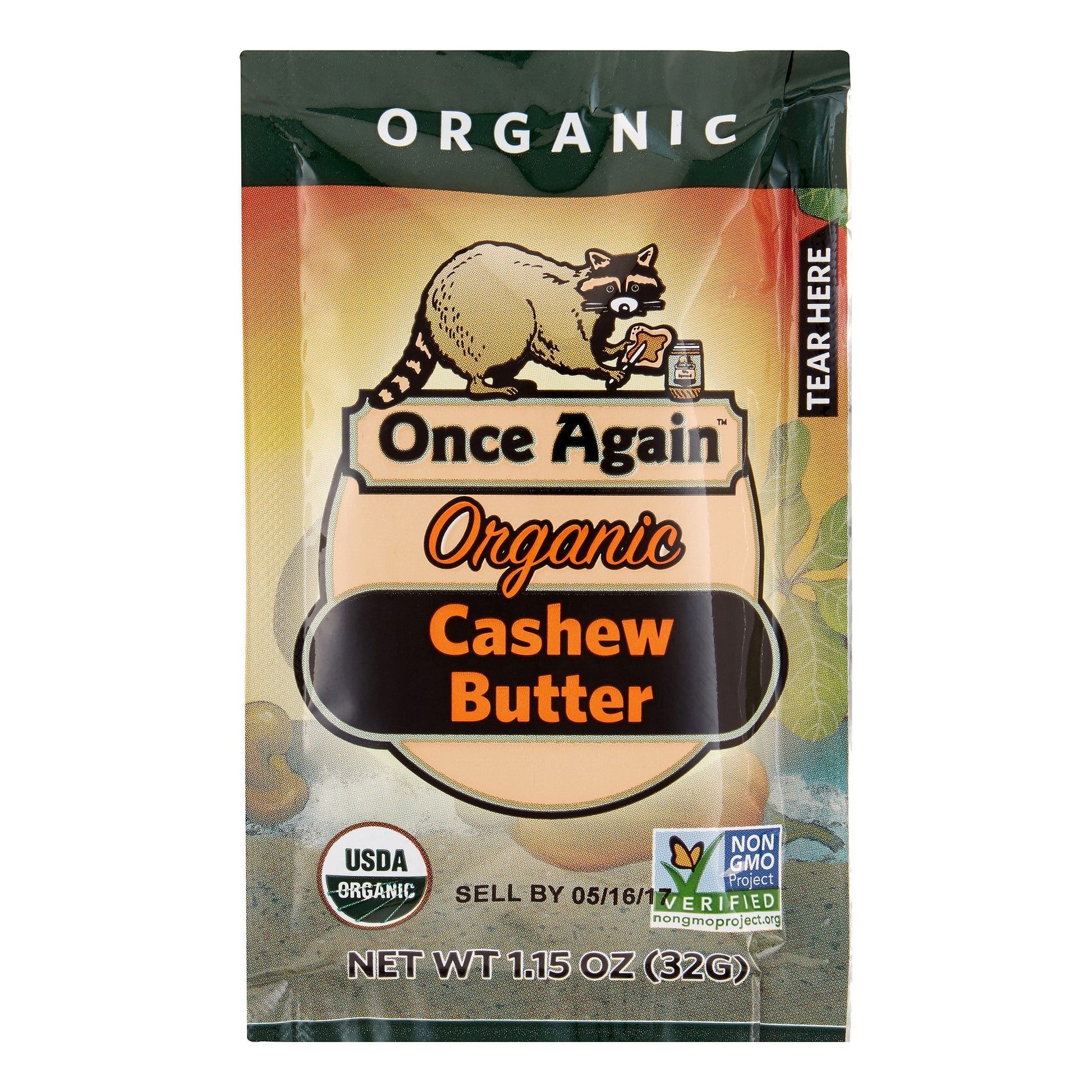Once Again Nut Butter Organic Cashew Butter Squeeze Pack; 1.15 Ounces; 10 Per Box; 6 Per Case - High Mart Wholesale