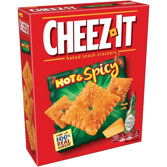 Cheez-It Hot & Spicy Tabasco Cracker; 7 Ounces; 12 Per Case