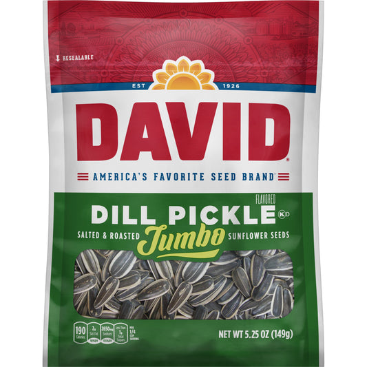 David Dill Pickle Sunflower Seeds; 5.25 Ounces; 12 Per Case