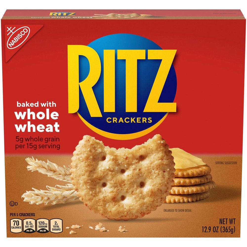 Ritz Nabisco Whole Wheat Crackers; 12.9 Ounces; 12 Per Case - High Mart Wholesale