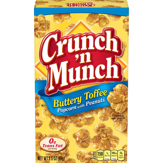 Crunch N Munch Crunch'n Munch Buttery Toffee Popcorn; 3.5 Ounces; 12 Per Case - High Mart Wholesale