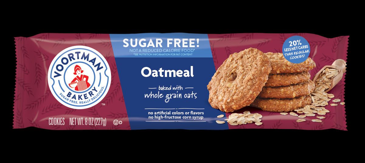 Voortman Sugar Free Oatmeal Cookie; 8 Ounce; 12 Per Case - High Mart Wholesale