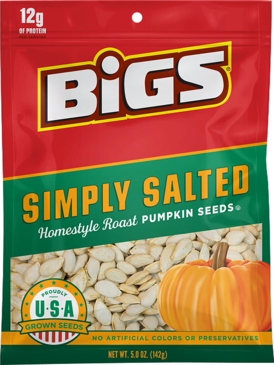 Bigs Lightly Salted Pumpkin Seeds; 5 Ounces; 12 Per Case - High Mart Wholesale