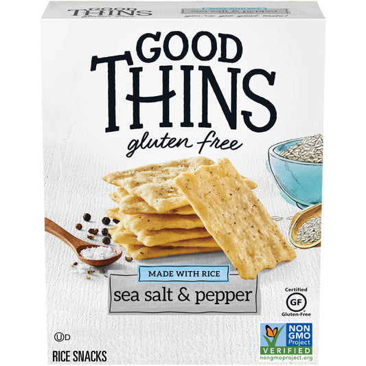 Good Thins Crackers Brown Rice Sea Salt & Pepper; 3.5 Ounces; 12 Per Case - High Mart Wholesale