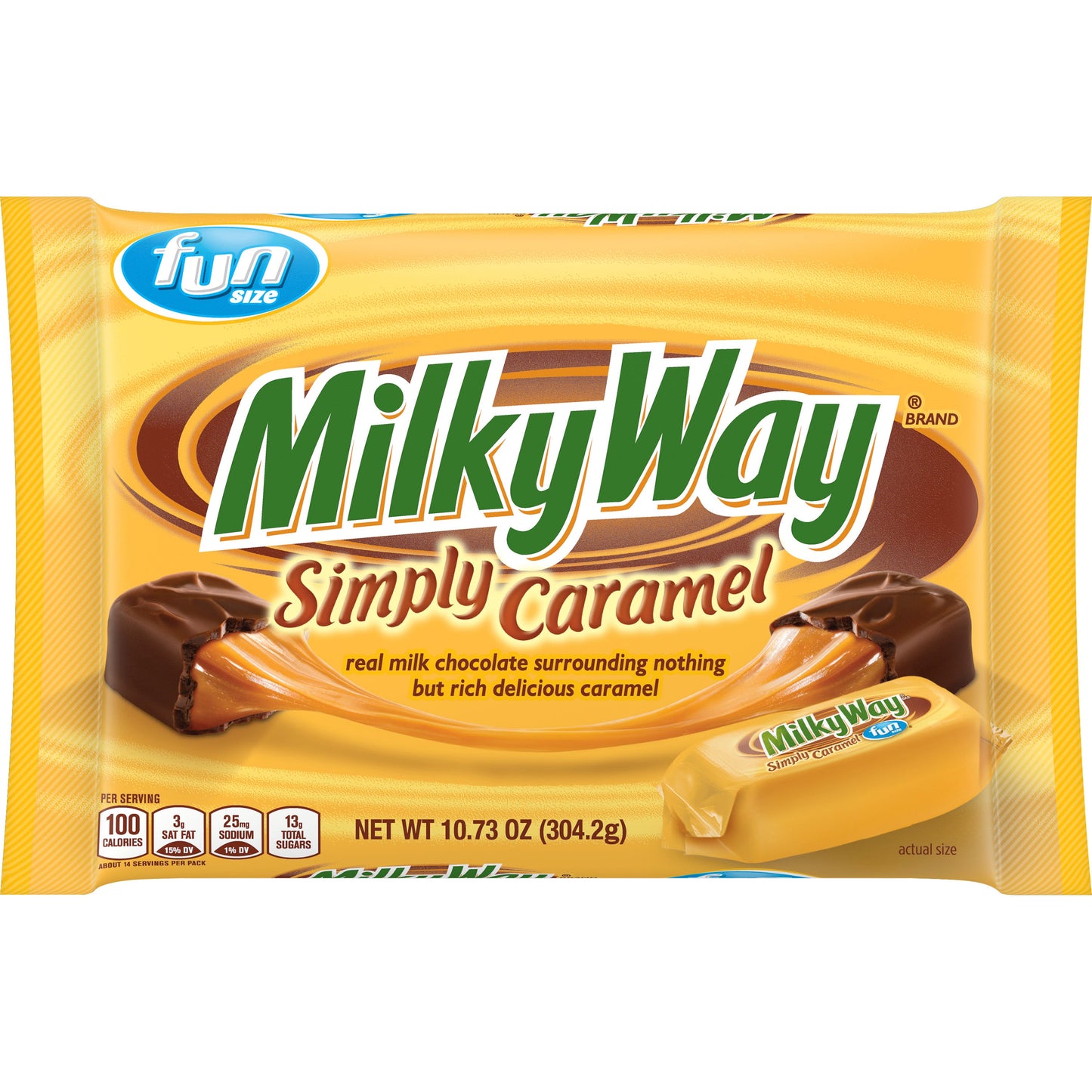 Milky Way Candy Simply Caramel Sr#634050; 10.73 Ounces; 12 Per Case