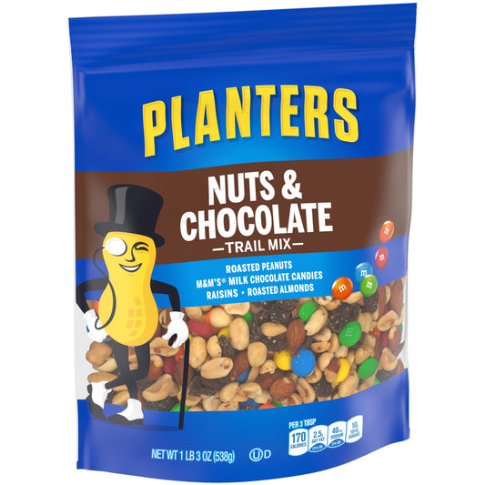 Planters Nut Trail Mix With Chocolate; 19 Ounce; 6 Per Case