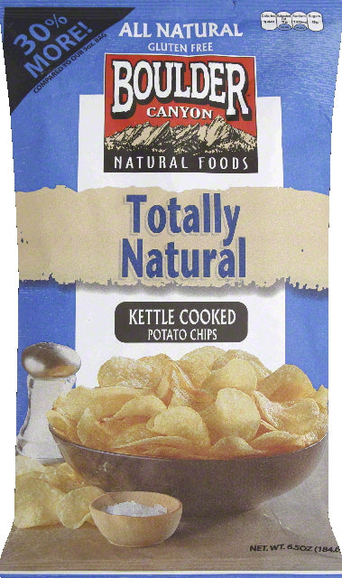 Boulder Canyon Potato Chips Kettle Sea Salt; 6.5 Ounces; 12 Per Case - High Mart Wholesale