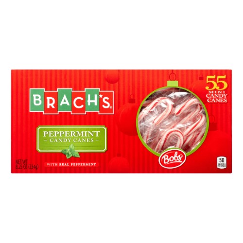 Brach's Bob's Peppermint Candy Cany Mini; 8.25 Ounces; 24 Per Case - High Mart Wholesale