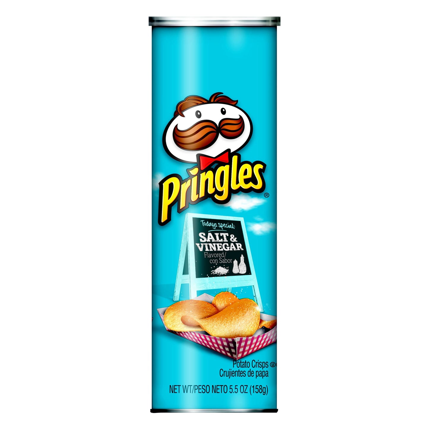 Pringles Salt & Vinegar Potato Crisp; 5.5 Ounces; 14 Per Case