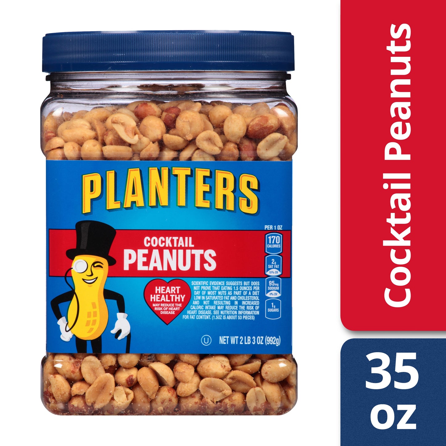 Planters Oil Cocktail Peanut; 35 Ounce; 6 Per Case