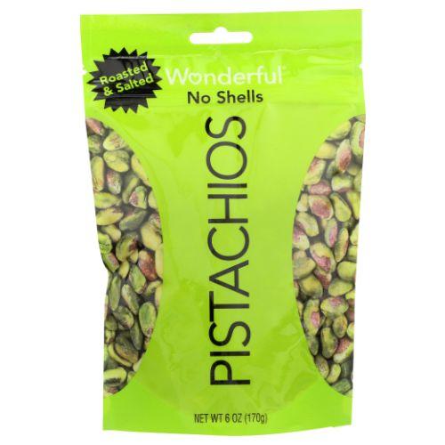 Wonderful Pistachios Pistachio Shelled Roasted & Salted; 6 Ounces; 10 Per Case