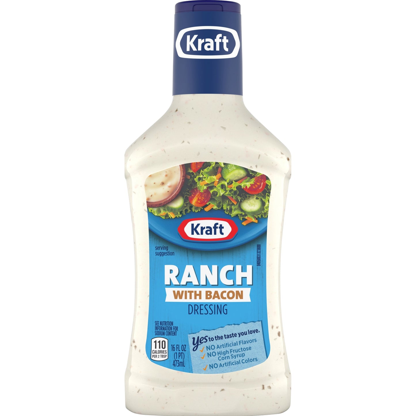 Kraft Ranch And Bacon Dressing Bottle; 16 Fluid Ounce; 6 Per Case