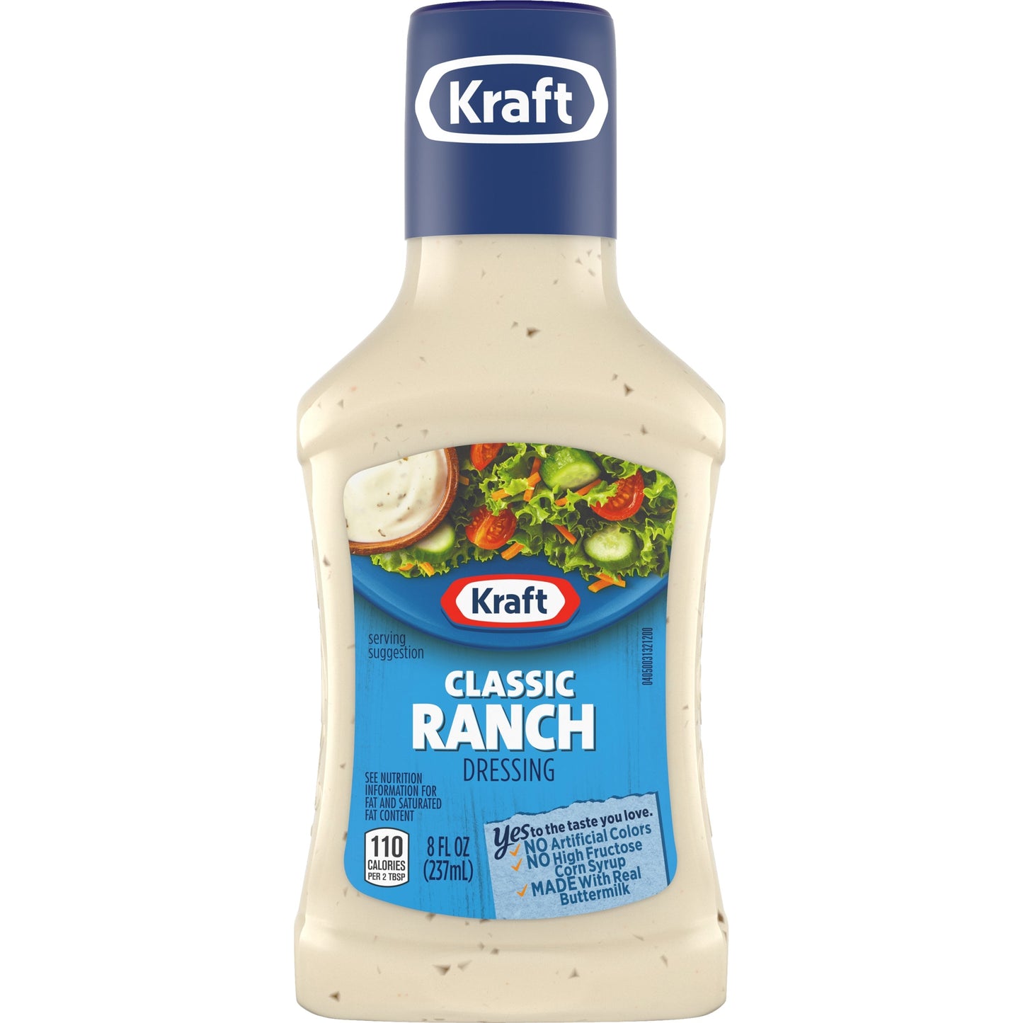 Kraft Classic Ranch Dressing Bottle; 8 Fluid Ounce; 9 Per Case