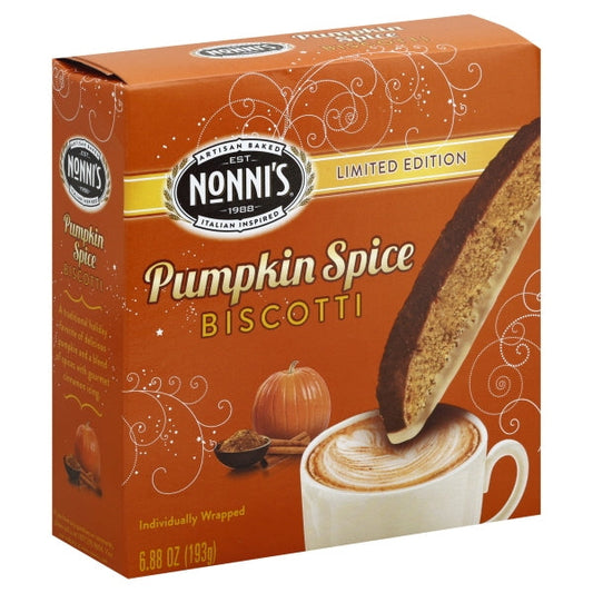 Nonni's Food Company Holiday Shipper Pumpkin Spice; 48 Count; 1 Per Case - High Mart Wholesale