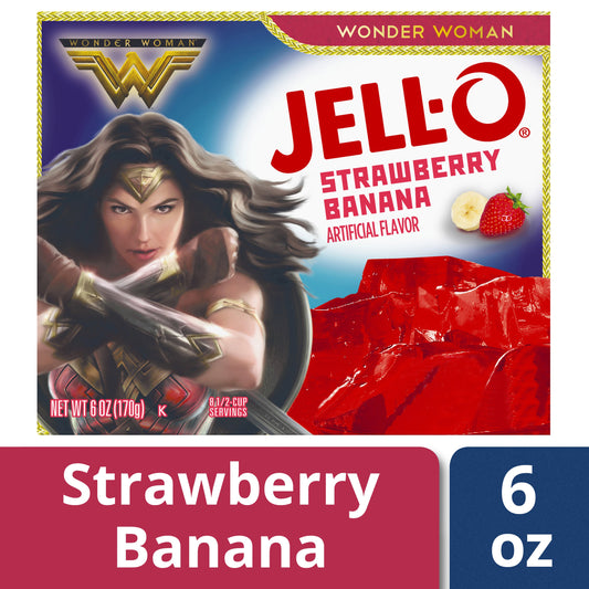 Jell-O Gelatin Jello Strawberry Banana; 6 Ounces; 24 Per Case - High Mart Wholesale