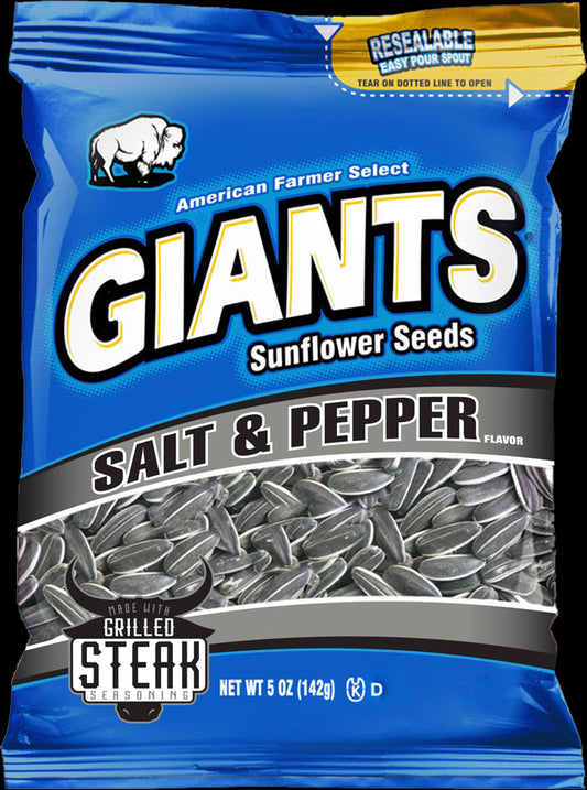 Giant Snack Inc Giants Salt & Pepper Seeds; 5 Ounces; 12 Per Case
