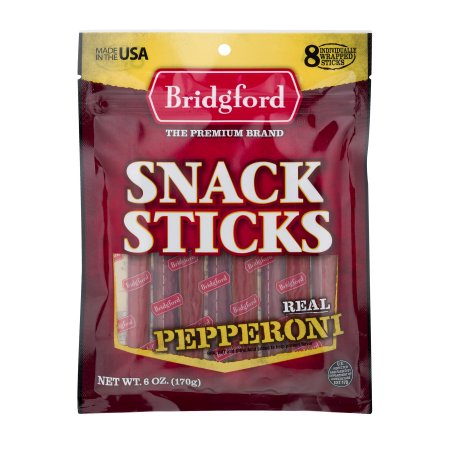 Bridgford Pepperoni Snack Sticks Pack; 6 Ounce; 12 Per Case - High Mart Wholesale