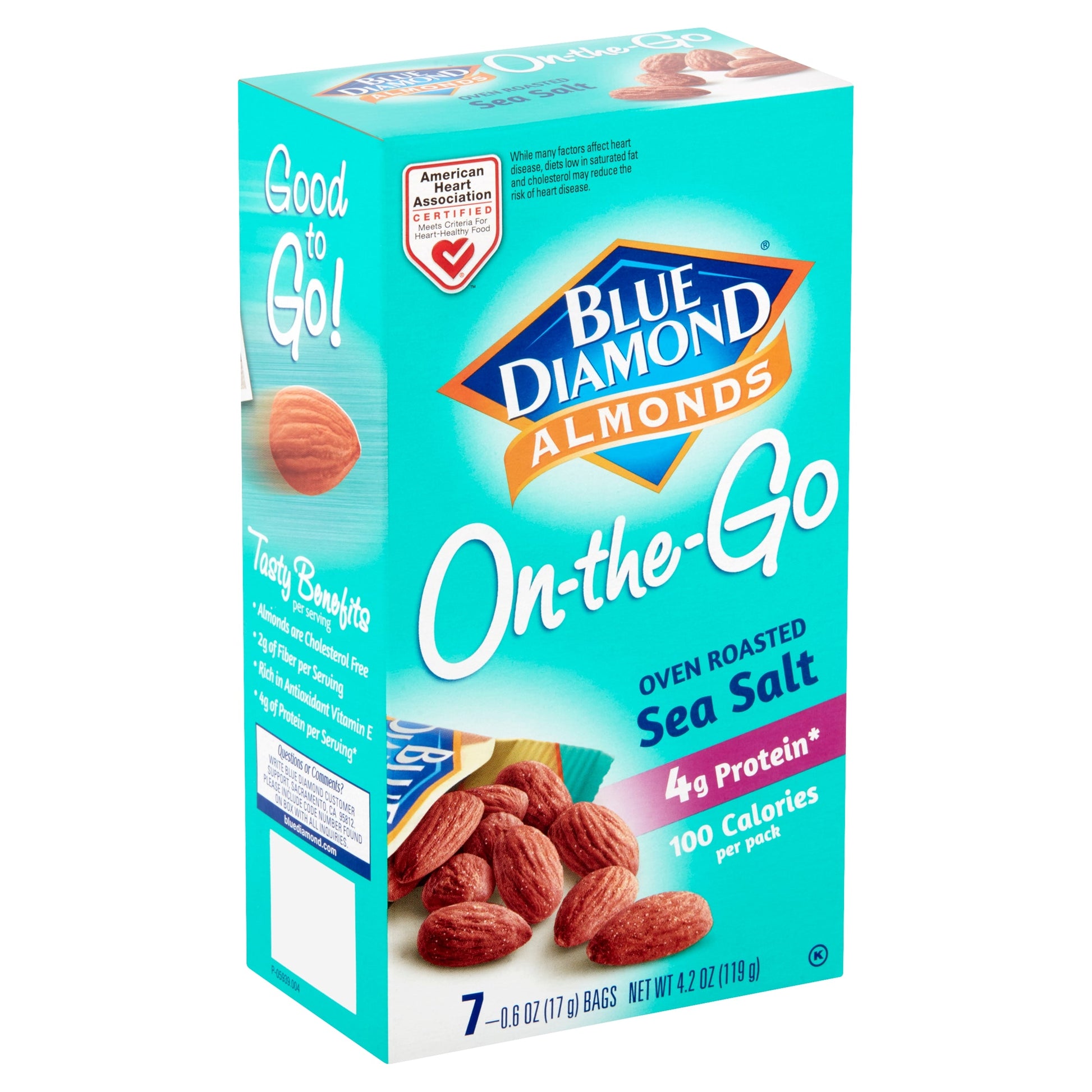 Blue Diamond Almonds Almonds Oven Roasted Sea Salt 100 Calorie Pack; 4.2 Ounces; 6 Per Case - High Mart Wholesale