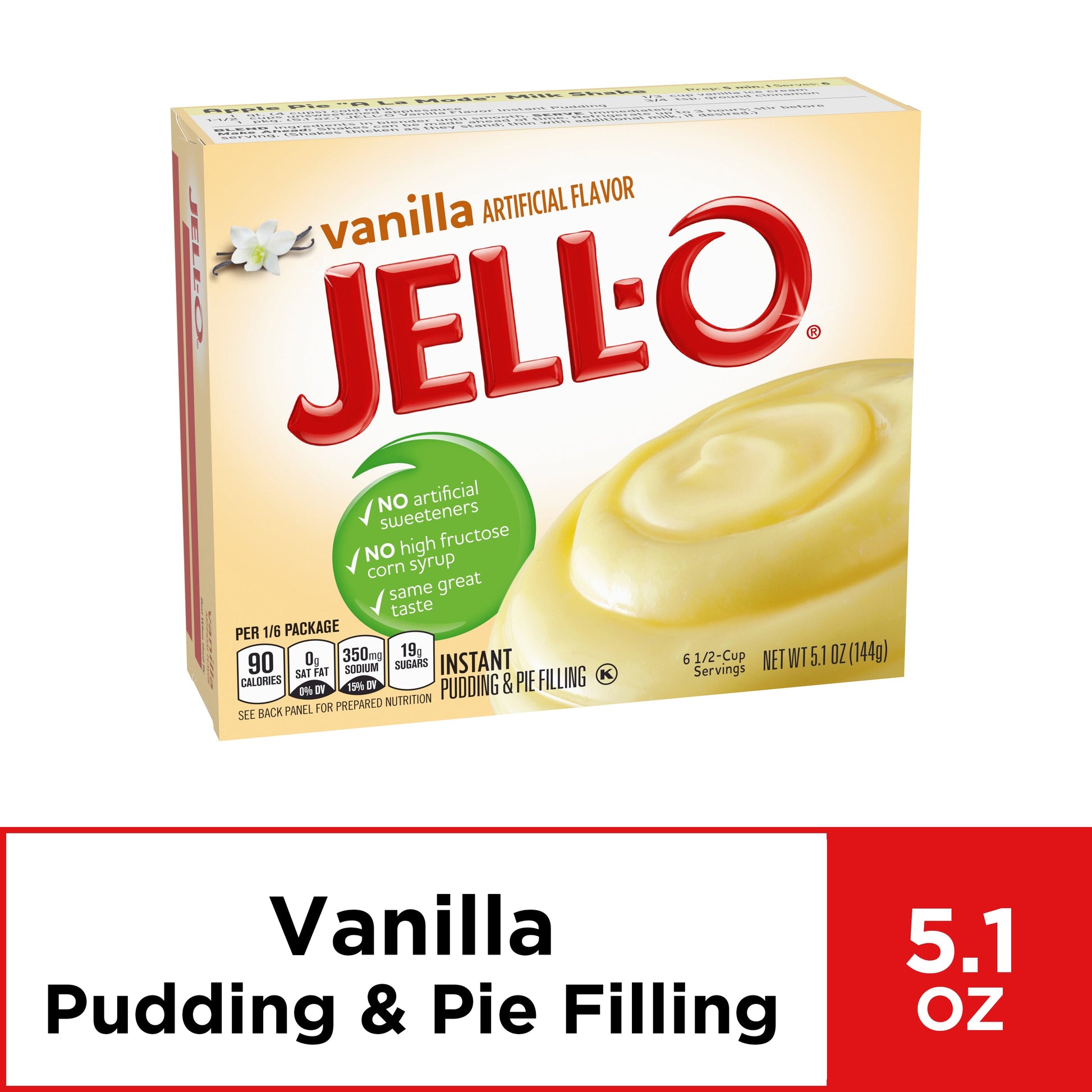 Jell-O Pudding Jello Instant Vanilla; 5.1 Ounce; 24 Per Case - High Mart Wholesale