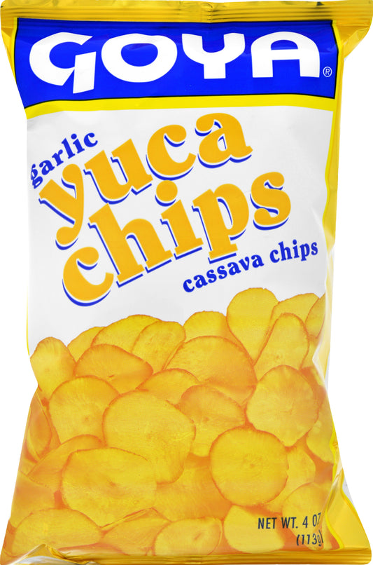 Goya Cassava Garlic Chips; 4 Ounces; 12 Per Case - High Mart Wholesale