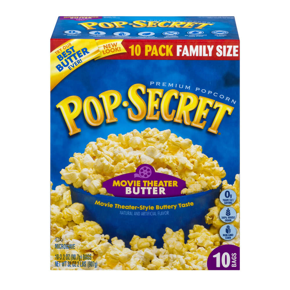 Pop Secret Microwave Popcorn Movie Theater Butter; 32 Ounces; 4 Per Case