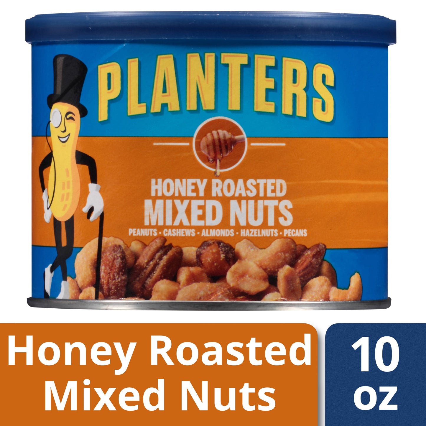 Planters Snack Nut Honey Roasted Mixed Nuts; 10 Ounces; 6 Per Case