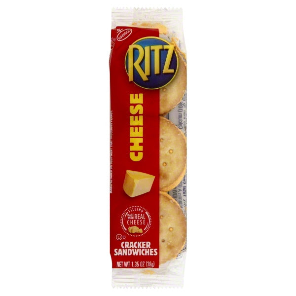 Ritz Nabisco Cheese Cracker Sandwich; 1.35 Ounce; 8 Per Box; 14 Per Case - High Mart Wholesale