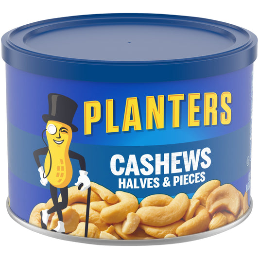 Planters Cashews Halves And Pieces; 8 Ounces; 12 Per Case