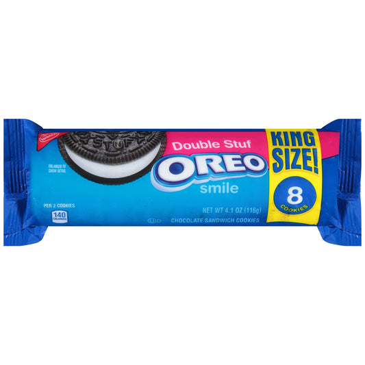 Oreo King Size Double Stuf Cookies; 4.1 Ounces; 10 Per Box; 2 Per Case - High Mart Wholesale