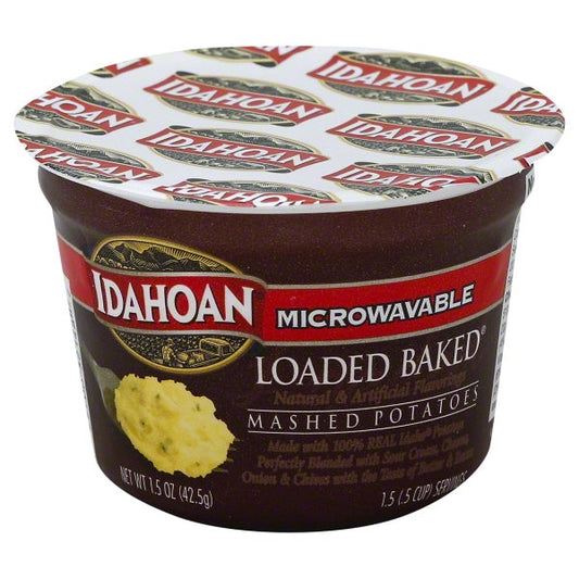Idahoan Foods Loaded Baked Mashed Potato Microwavable Bowl; 1.5 Ounces; 10 Per Case