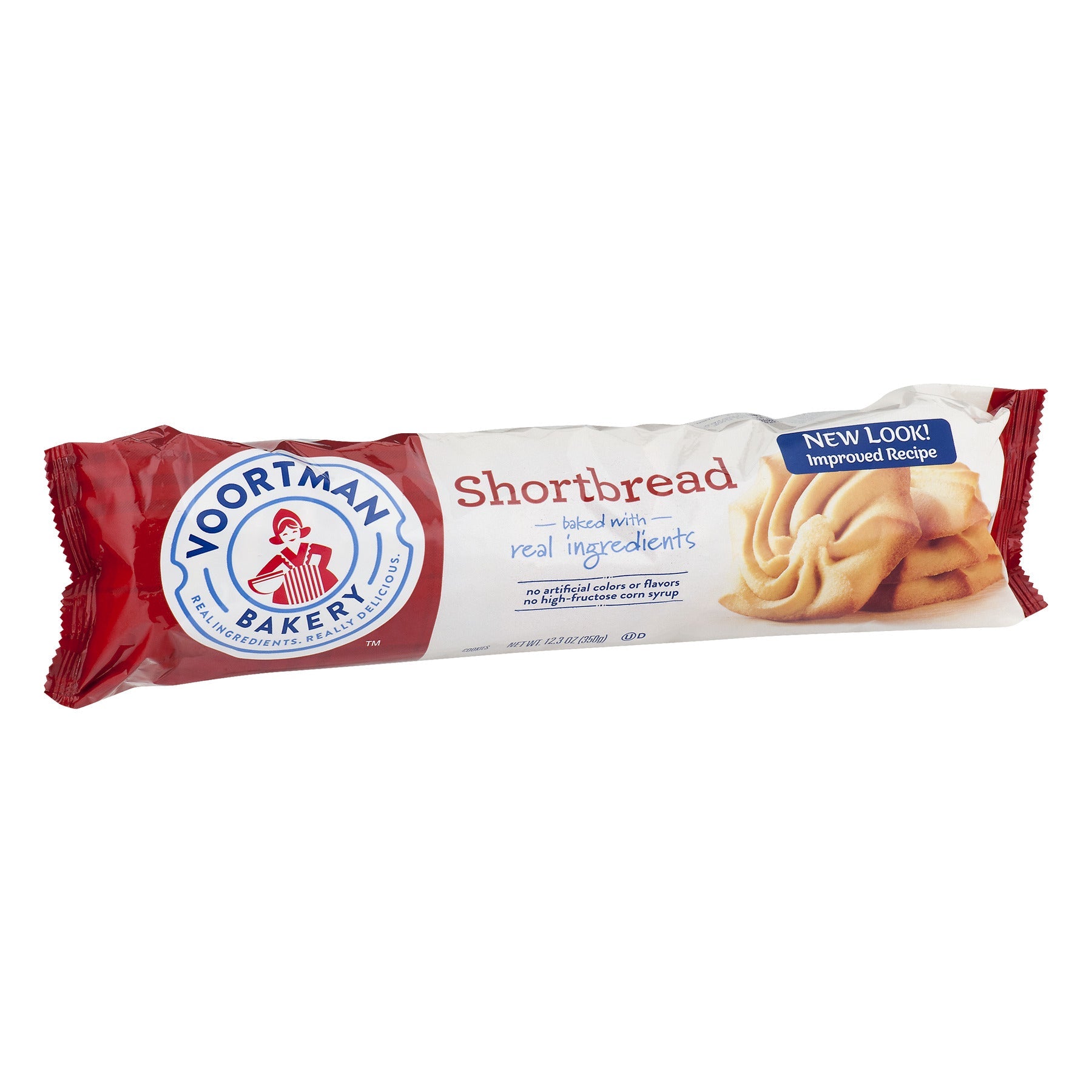 Voortman Shortbread Cookies Roll Pack; 12.3 Ounces; 12 Per Case - High Mart Wholesale