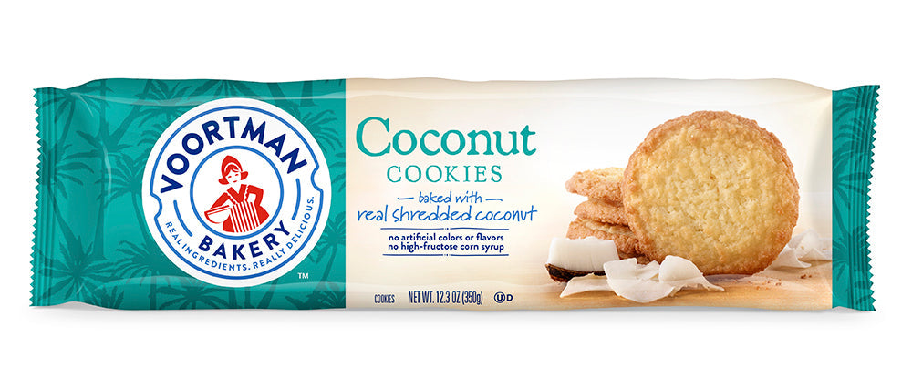 Voortman Coconut Cookies; 12.3 Ounces; 12 Per Case - High Mart Wholesale