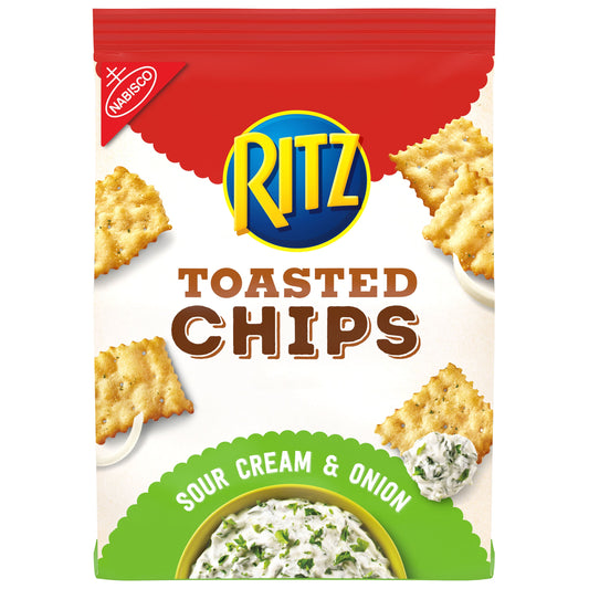 Ritz Nabisco Sour Cream And Onion Toasted Chips; 8.1 Ounces; 6 Per Case - High Mart Wholesale