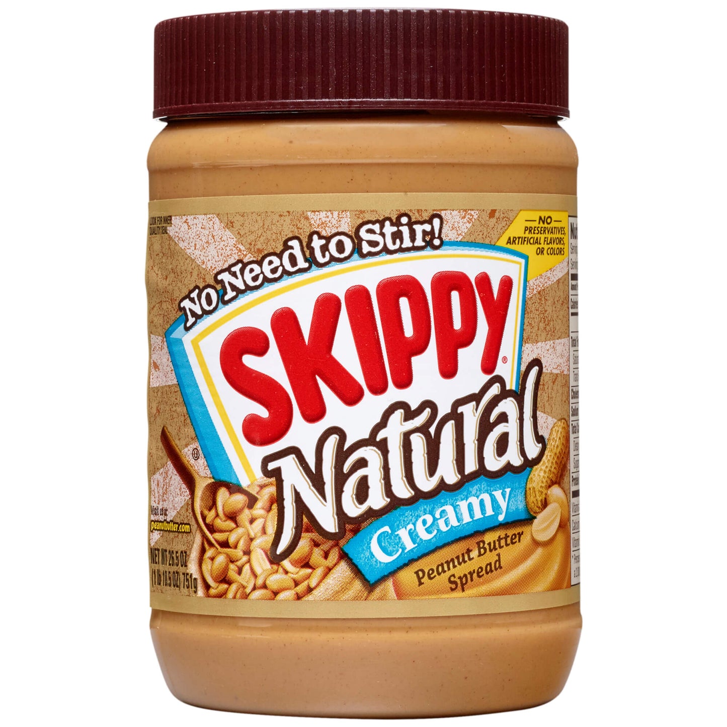 Skippy Skippy Peanut Butter Natural Creamy; 26.5 Ounces; 12 Per Case