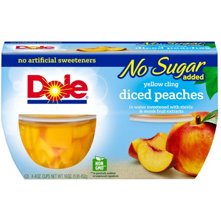 Dole Diced Peaches In Water; 16 Ounces; 6 Per Case