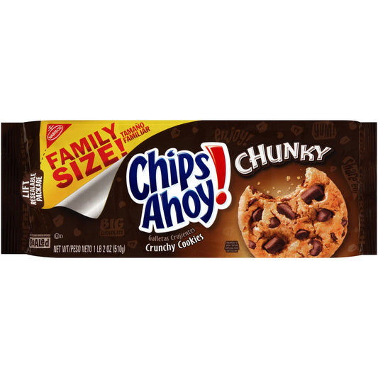 Chips Ahoy Chunky Cookie; 18 Ounces; 12 Per Case - High Mart Wholesale