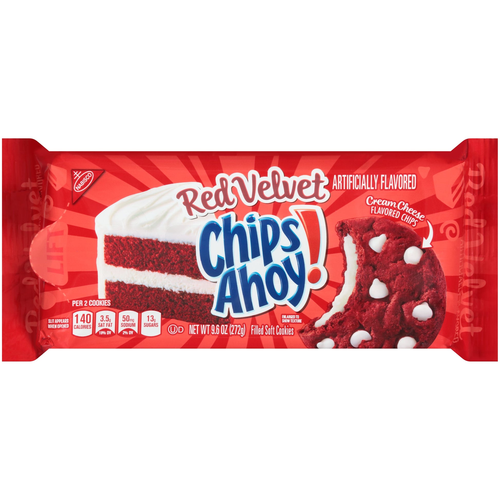Chips Ahoy Chips Ahoy Chewy Red Velvet; 9.6 Ounces; 12 Per Case - High Mart Wholesale