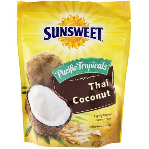 Sunsweet Grower Thai Coconut Chips; 3 Ounces; 8 Per Case - High Mart Wholesale