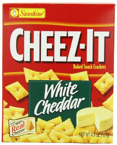 Cheez-It White Cheddar Crackers; 4.5 Ounces; 12 Per Case