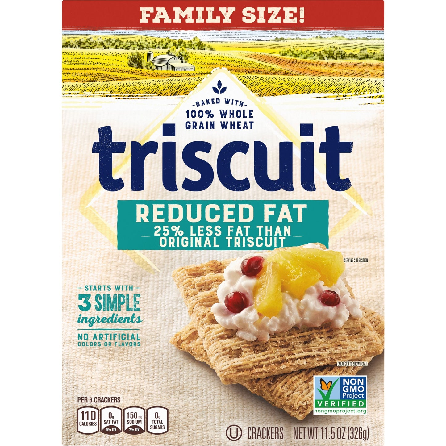 Nabisco Reduced Fat Family Size; 11.5 Ounce; 12 Per Case - High Mart Wholesale