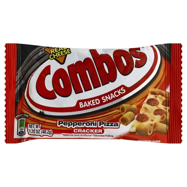 Combos Pepperoni Pizza Cracker Combo Singles; 1.7 Ounces; 18 Per Box; 12 Per Case - High Mart Wholesale