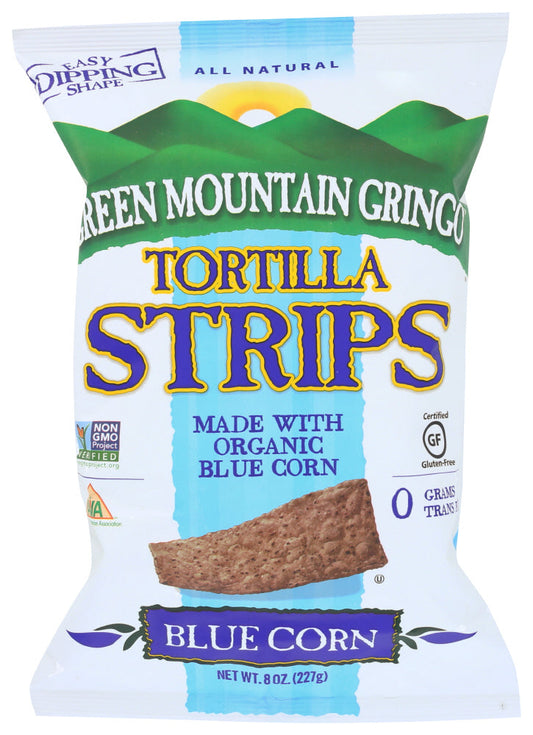Green Mountain Tortilla Chips Organic Blue; 0.5 Pounds; 12 Per Case - High Mart Wholesale