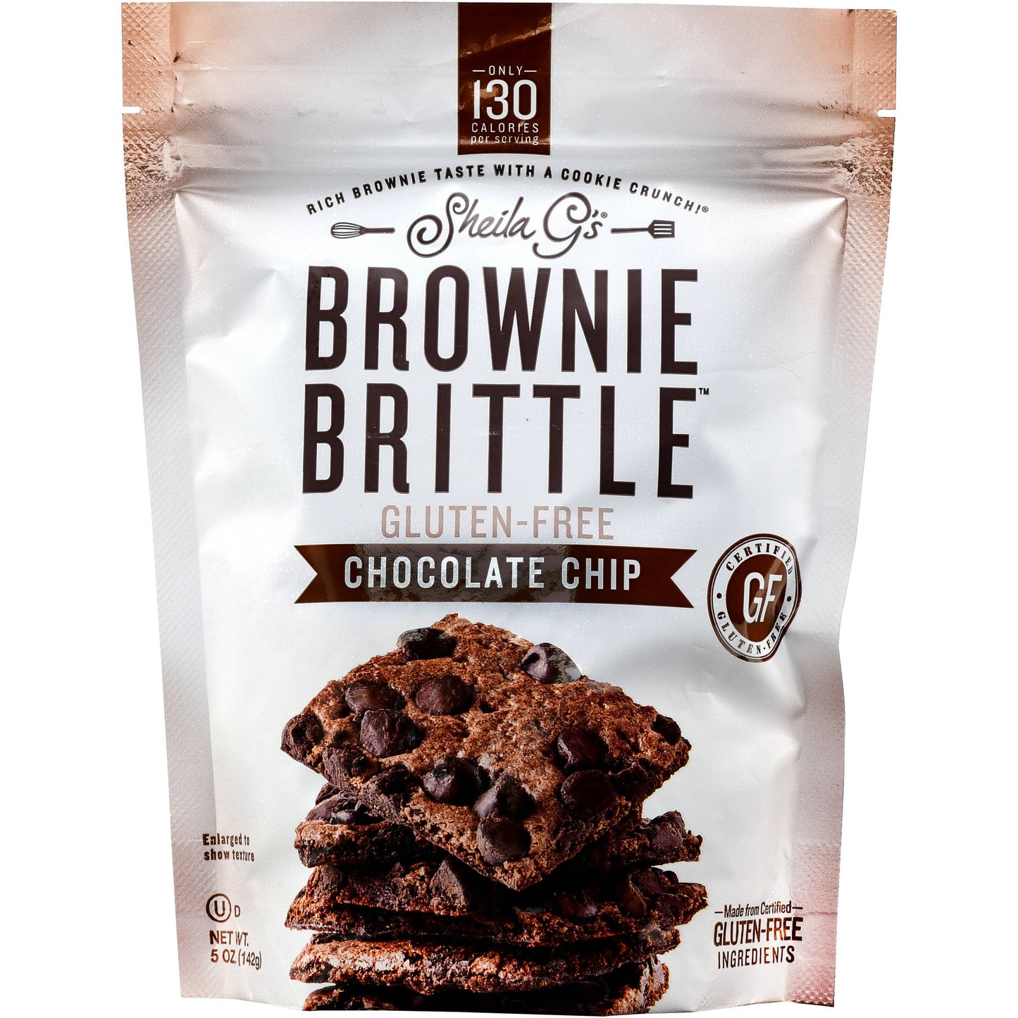 Sheila G's Chocolate Chip Gluten Free Brownie Brittle; 4.5 Ounces; 6 Per Case - High Mart Wholesale