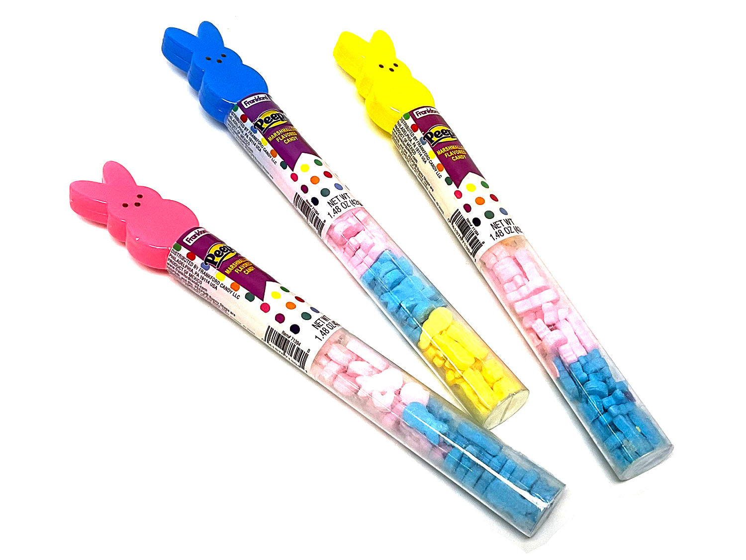 Frankford Candy Peeps Bunny Tube Topper; 1.48 Ounces; 12 Per Case - High Mart Wholesale