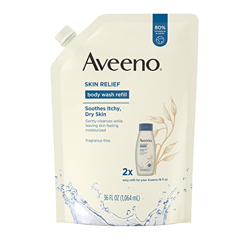 Aveeno Skin Relief Body Wash Refill; 36 Fluid Ounce; 3 Per Case - High Mart Wholesale