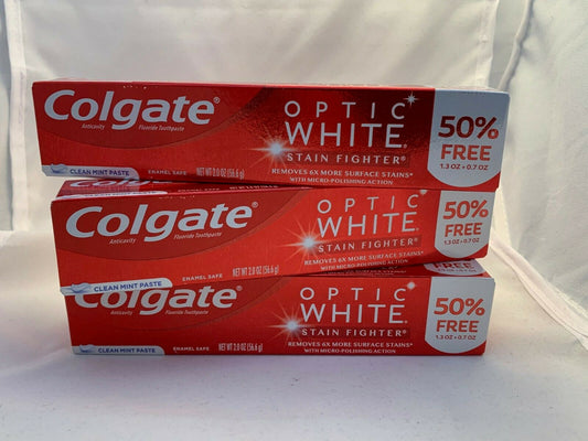 Colgate Optic White Toothpaste Stain Fighter; 2 Ounces; 6 Per Box; 4 Per Case