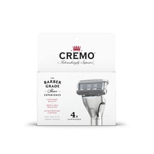 Cremo California Chrome Refills; 4 Count; 6 Per Box; 12 Per Case - High Mart Wholesale