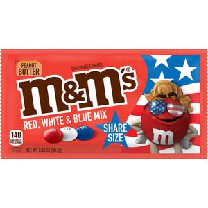 M&M's M&M Peanut Butter Share Size; 2.83 Ounces; 24 Per Box; 6 Per Case